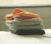 Stack of folded crib sheets